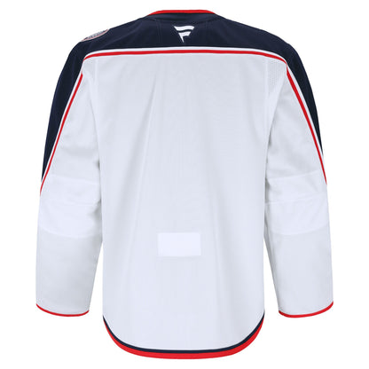 Men's Columbus Blue Jackets Fanatics White Away Authentic Pro Jersey