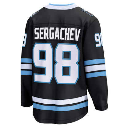 Men's Utah Mammoth Mikhail Sergachev Fanatics Black Home Breakaway Player Jersey