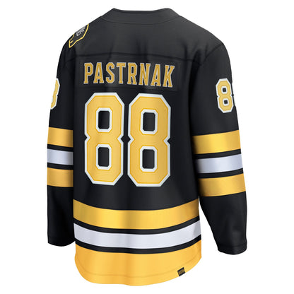 Men's Boston Bruins David Pastrnak Fanatics Black Home Breakaway Player Jersey