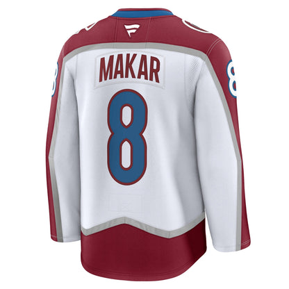 Men's Colorado Avalanche Cale Makar Fanatics White Away Premium Jersey