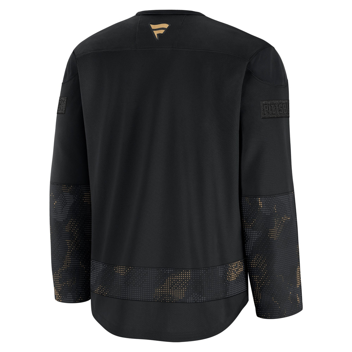Men's Pittsburgh Penguins Fanatics Black 2024 Military Appreciation Practice Jersey