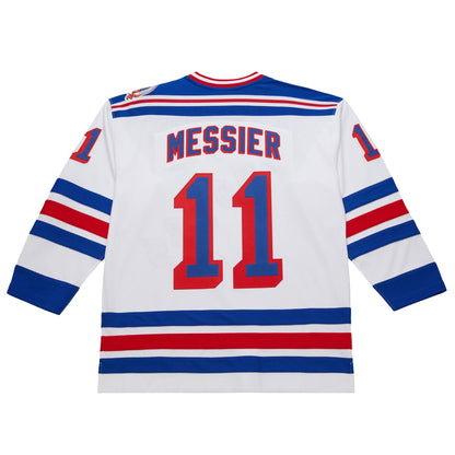 Men's New York Rangers Mark Messier White 1993-94 Power Play Jersey