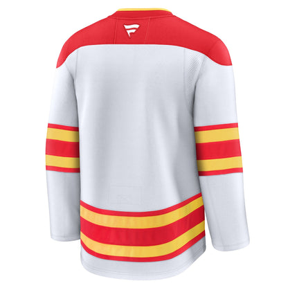 Men's Calgary Flames Fanatics White Away Premium Jersey