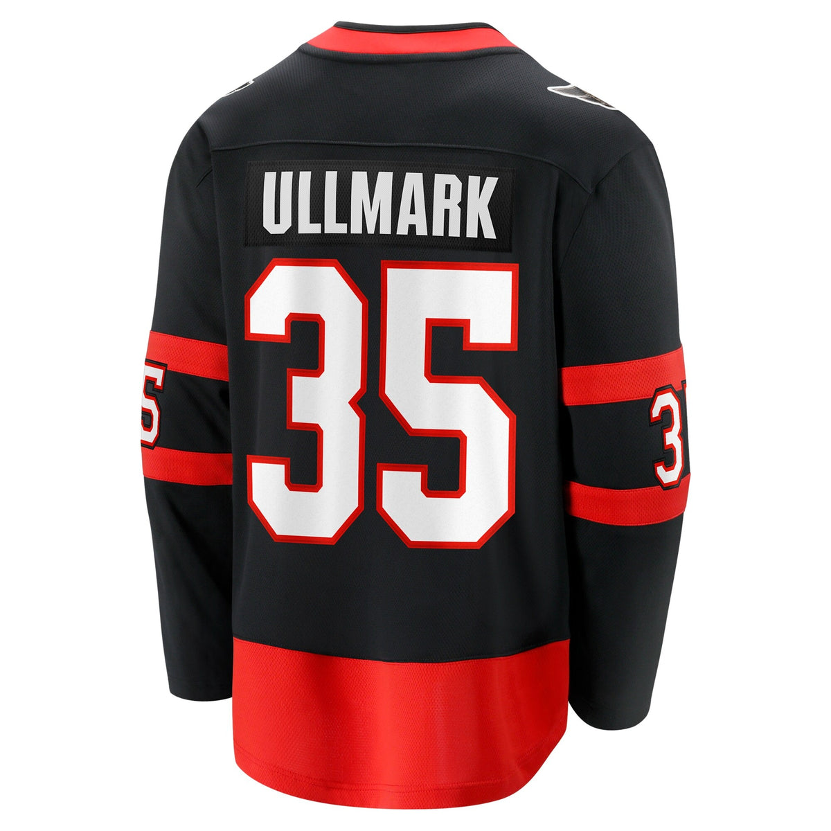 Men's Ottawa Senators Linus Ullmark Fanatics Black Home Premier Breakaway Player Jersey