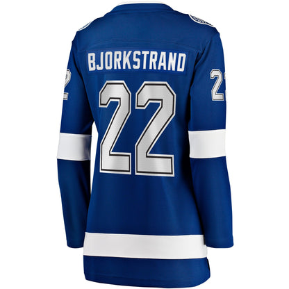 Women's Tampa Bay Lightning Oliver Bjorkstrand Fanatics Blue Home Breakaway Player Jersey
