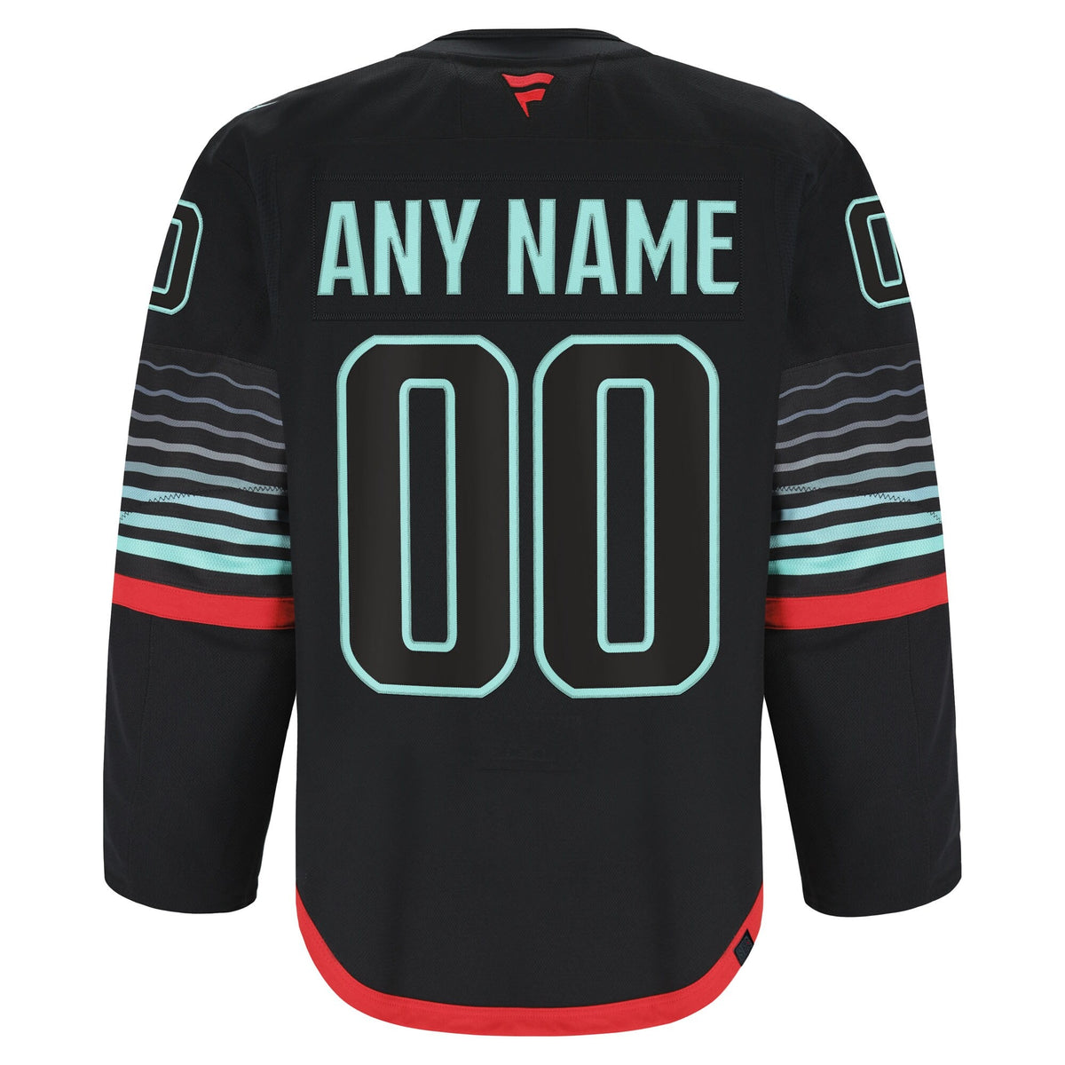 Men's Seattle Kraken Fanatics Black Alternate Authentic Pro Custom Jersey