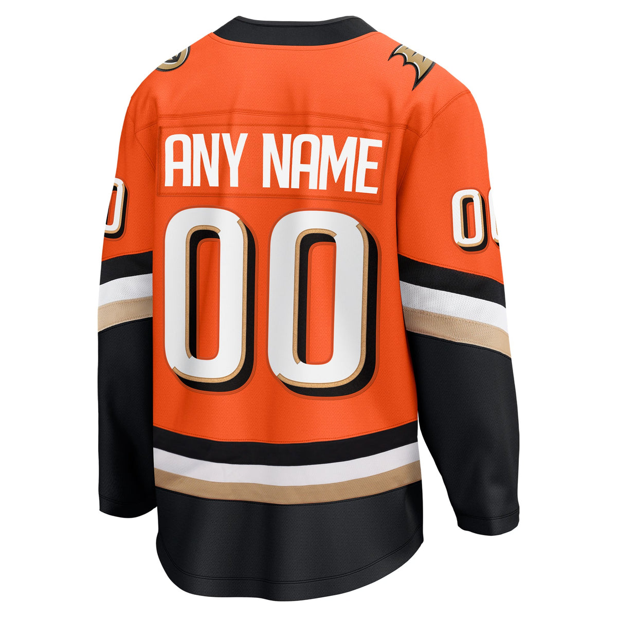 Men's Anaheim Ducks Fanatics Orange Home Breakaway Custom Jersey