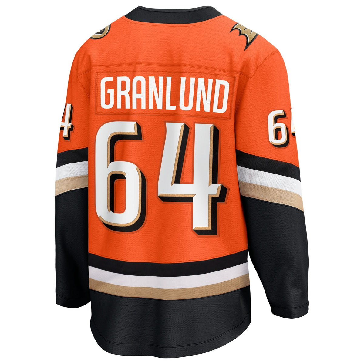Men's Anaheim Ducks Mikael Granlund Fanatics Orange Home Breakaway Jersey