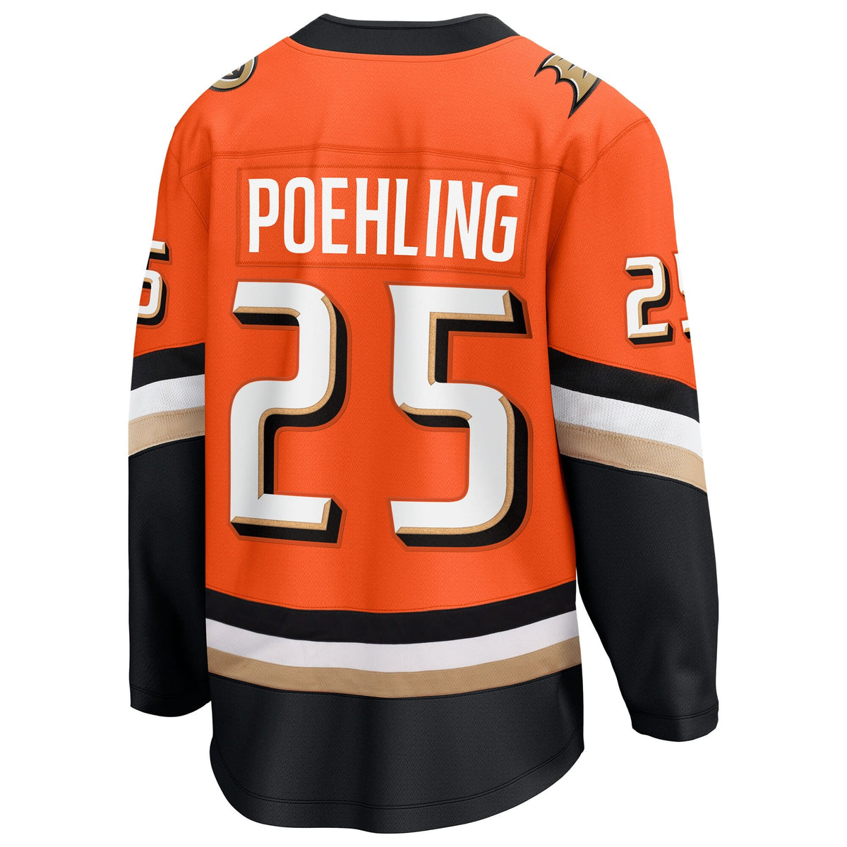 Men's Anaheim Ducks Ryan Poehling Fanatics Orange Home Breakaway Jersey