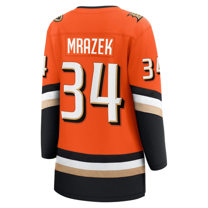 Women's Anaheim Ducks Petr Mrazek Fanatics Orange Home Breakaway Jersey