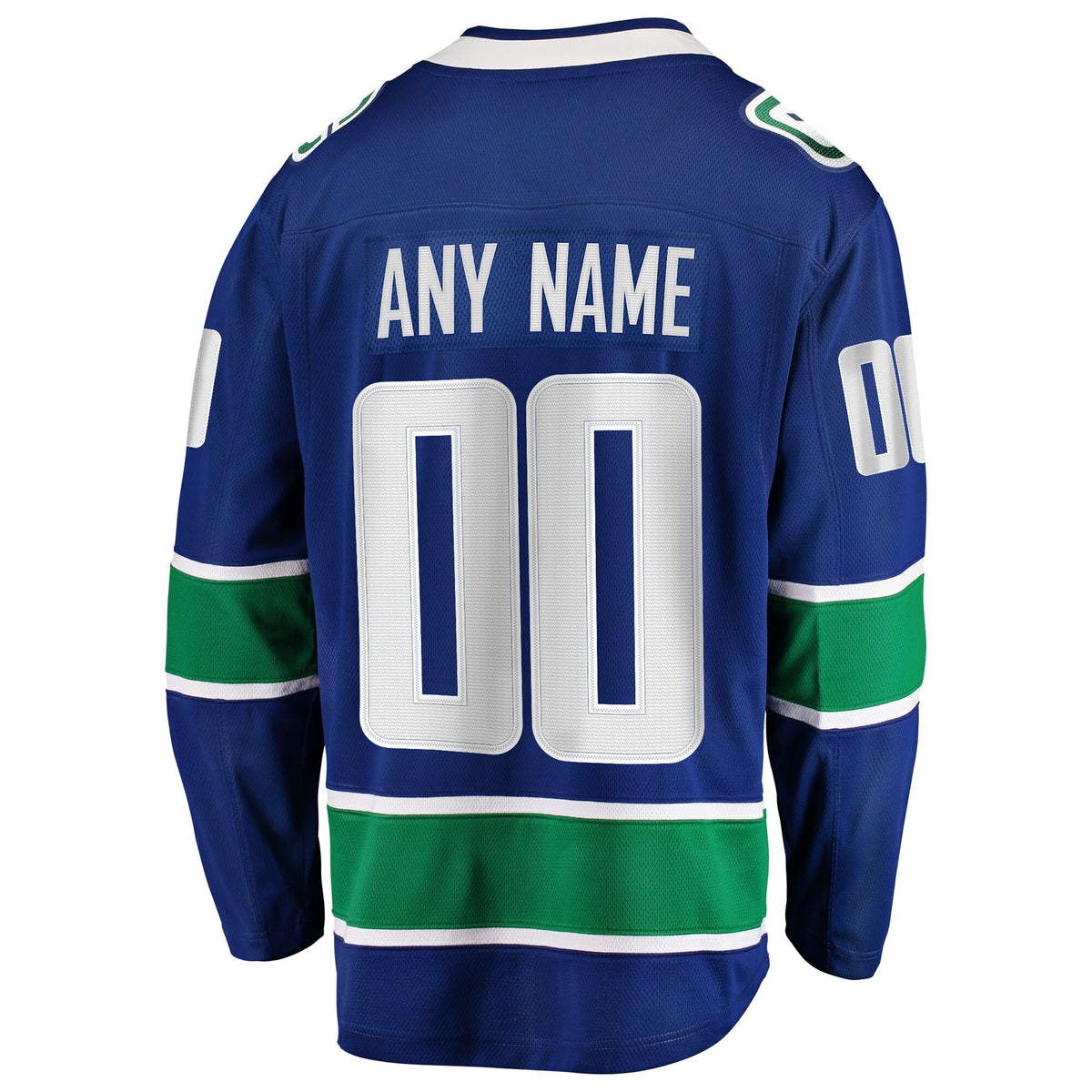 Men's Vancouver Canucks Fanatics Blue Home Team Breakaway Custom Jersey