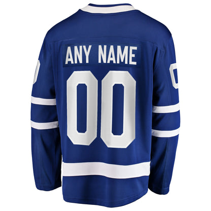 Men's Toronto Maple Leafs Fanatics Blue Home Breakaway Custom Jersey
