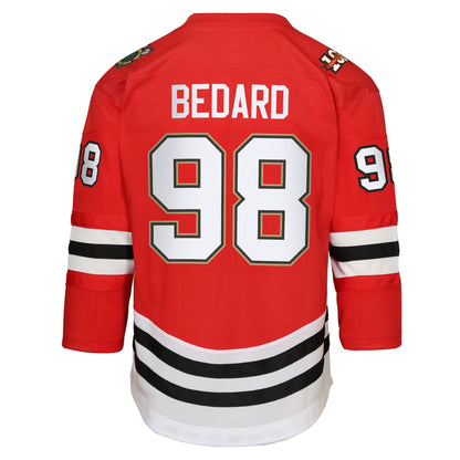 Youth Chicago Blackhawks Connor Bedard Red Home Centennial Premier Jersey