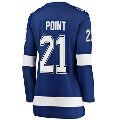 Women's Tampa Bay Lightning Brayden Point Fanatics Blue Breakaway Player Jersey