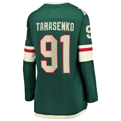 Women's Minnesota Wild Vladimir Tarasenko Fanatics Green Home Breakaway Jersey