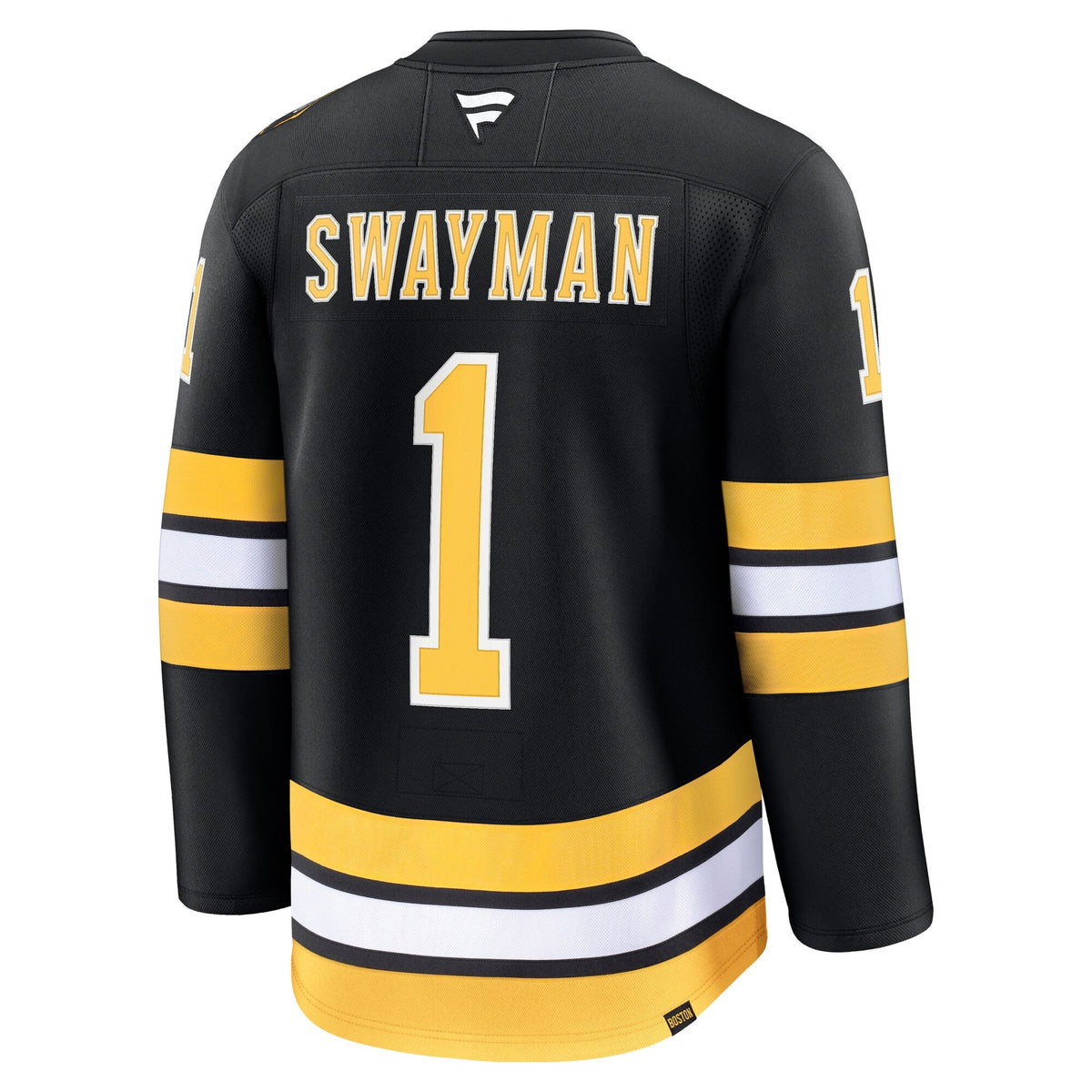 Men's Boston Bruins Jeremy Swayman Fanatics Black Home Premium Jersey