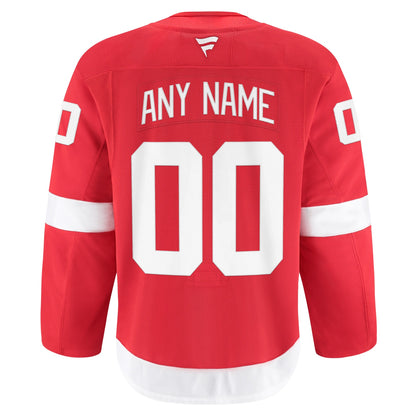 Men's Detroit Red Wings Fanatics Red Home Authentic Pro Custom Jersey