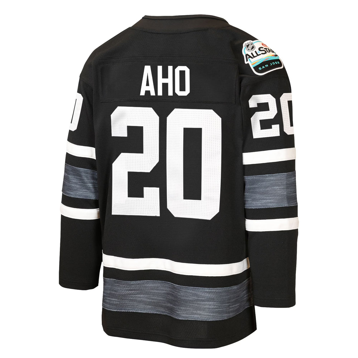 Youth Carolina Hurricanes Sebastian Aho Mitchell & Ness Black 2019 All-Star Game Power Play Jersey