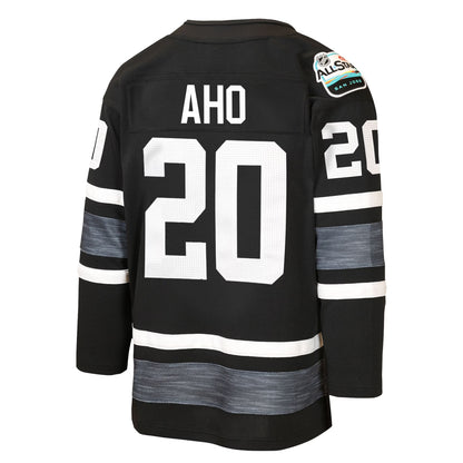 Youth Carolina Hurricanes Sebastian Aho Mitchell & Ness Black 2019 All-Star Game Power Play Jersey