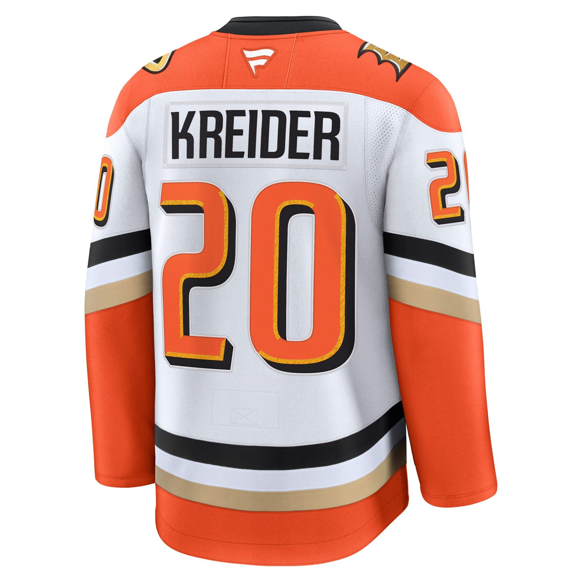 Men's Anaheim Ducks Chris Kreider Fanatics White Away Premium Jersey