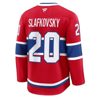 Men's Montreal Canadiens Juraj Slafkovsky Fanatics Red Premium Jersey