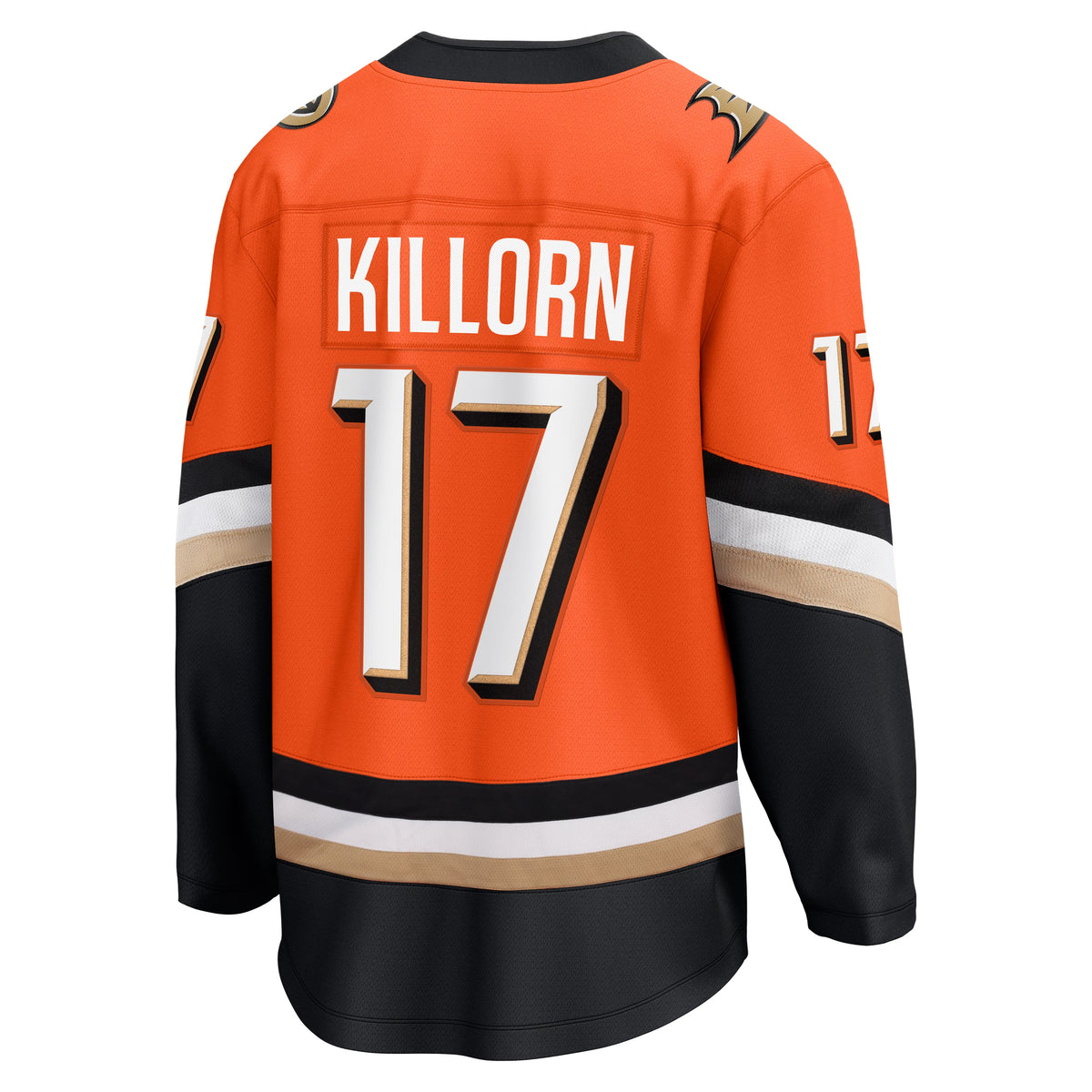 Men's Anaheim Ducks Alex Killorn Fanatics Orange Home Breakaway Jersey