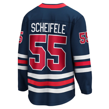 Men's Winnipeg Jets Mark Scheifele Fanatics Navy Breakaway Jersey