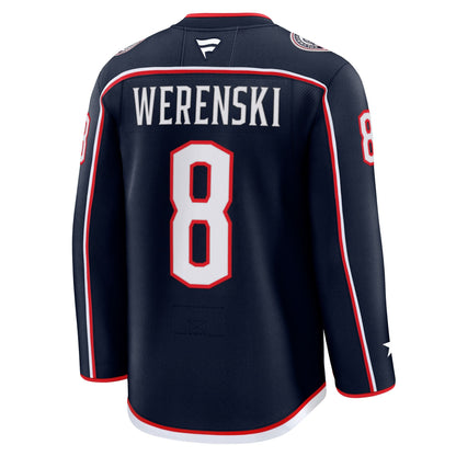 Men's Columbus Blue Jackets Zach Werenski Fanatics Navy Home Premium Jersey