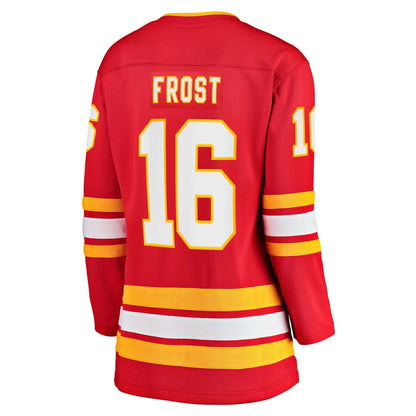 Women's Calgary Flames Morgan Frost Fanatics Red Home Breakaway Jersey