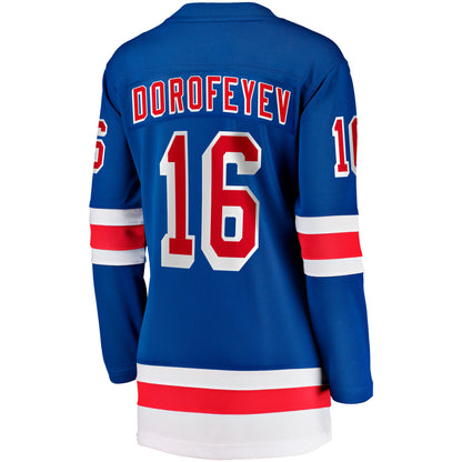 Women's New York Rangers Pavel Dorofeyev Fanatics Blue Home Breakaway Jersey