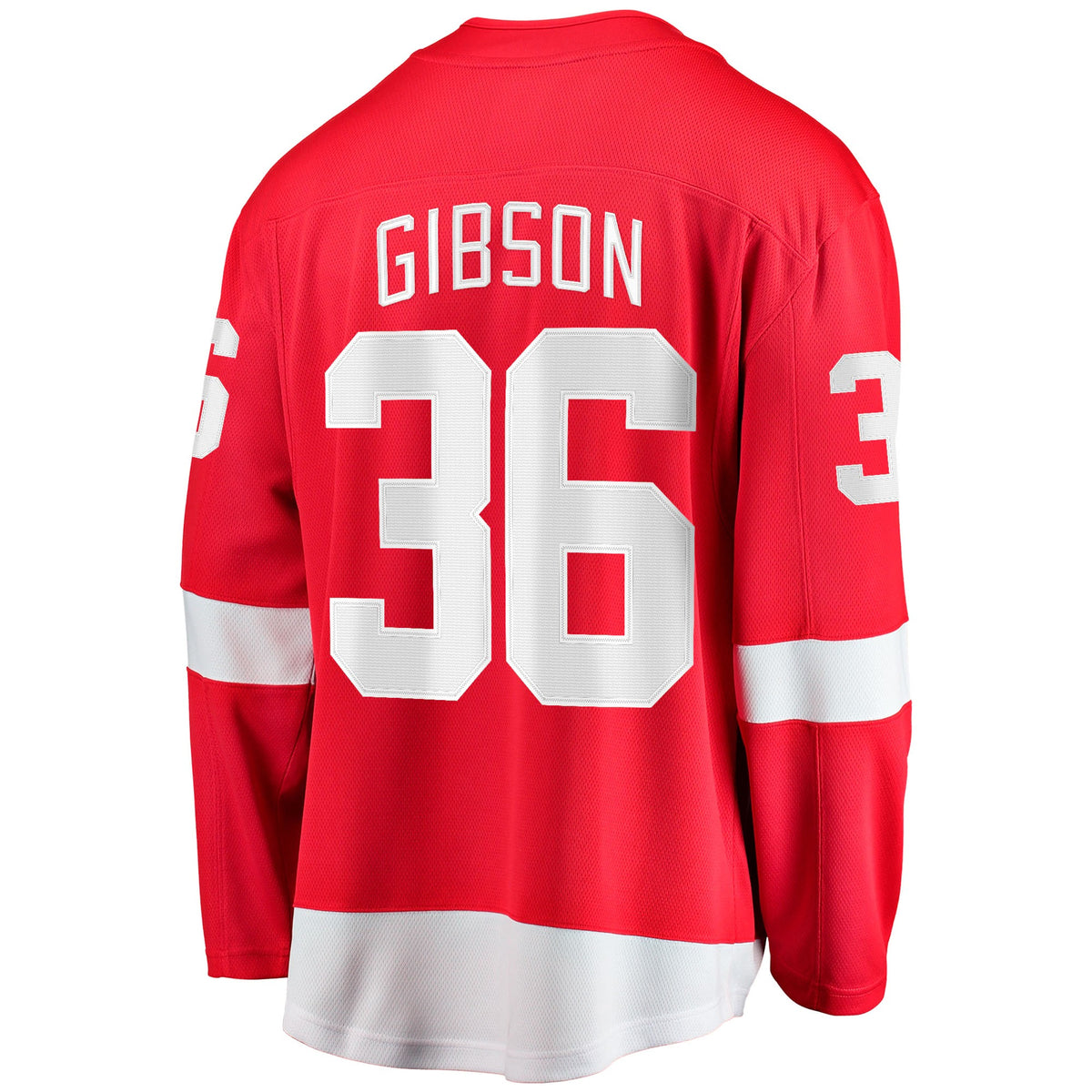 Men's Detroit Red Wings John Gibson Fanatics Red Home Breakaway Jersey