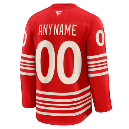 Men's Detroit Red Wings Fanatics Red Centennial Premium Custom Jersey