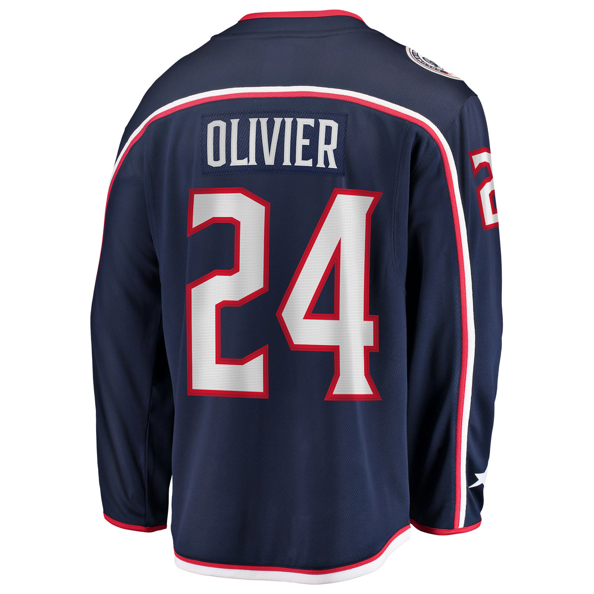 Men's Columbus Blue Jackets Mathieu Olivier Fanatics Navy Home Breakaway Jersey