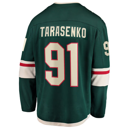 Men's Minnesota Wild Vladimir Tarasenko Fanatics Green Home Breakaway Jersey