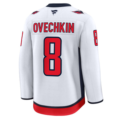 Men's Washington Capitals Alexander Ovechkin Fanatics White Away Premium Jersey