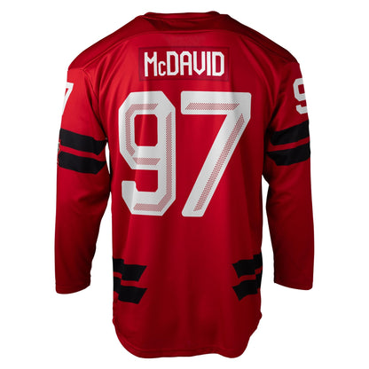 Men's Hockey Canada Connor McDavid Bauer Hockey Red 2026 Semi Pro Jersey
