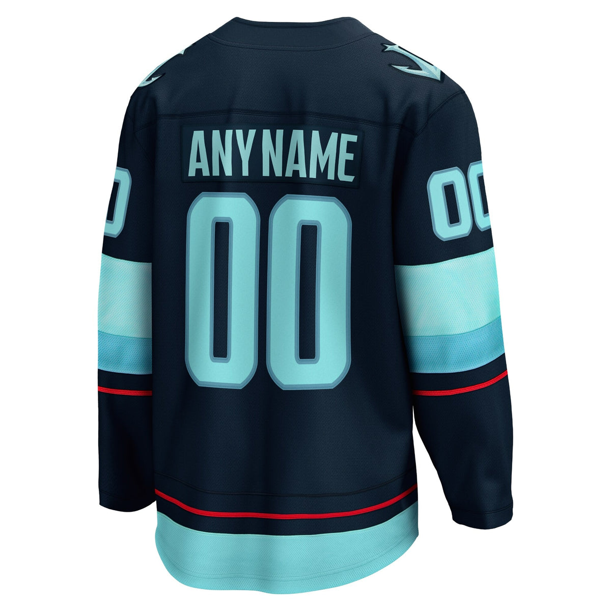 Men's Seattle Kraken Fanatics Deep Sea Blue Home Breakaway Custom Jersey