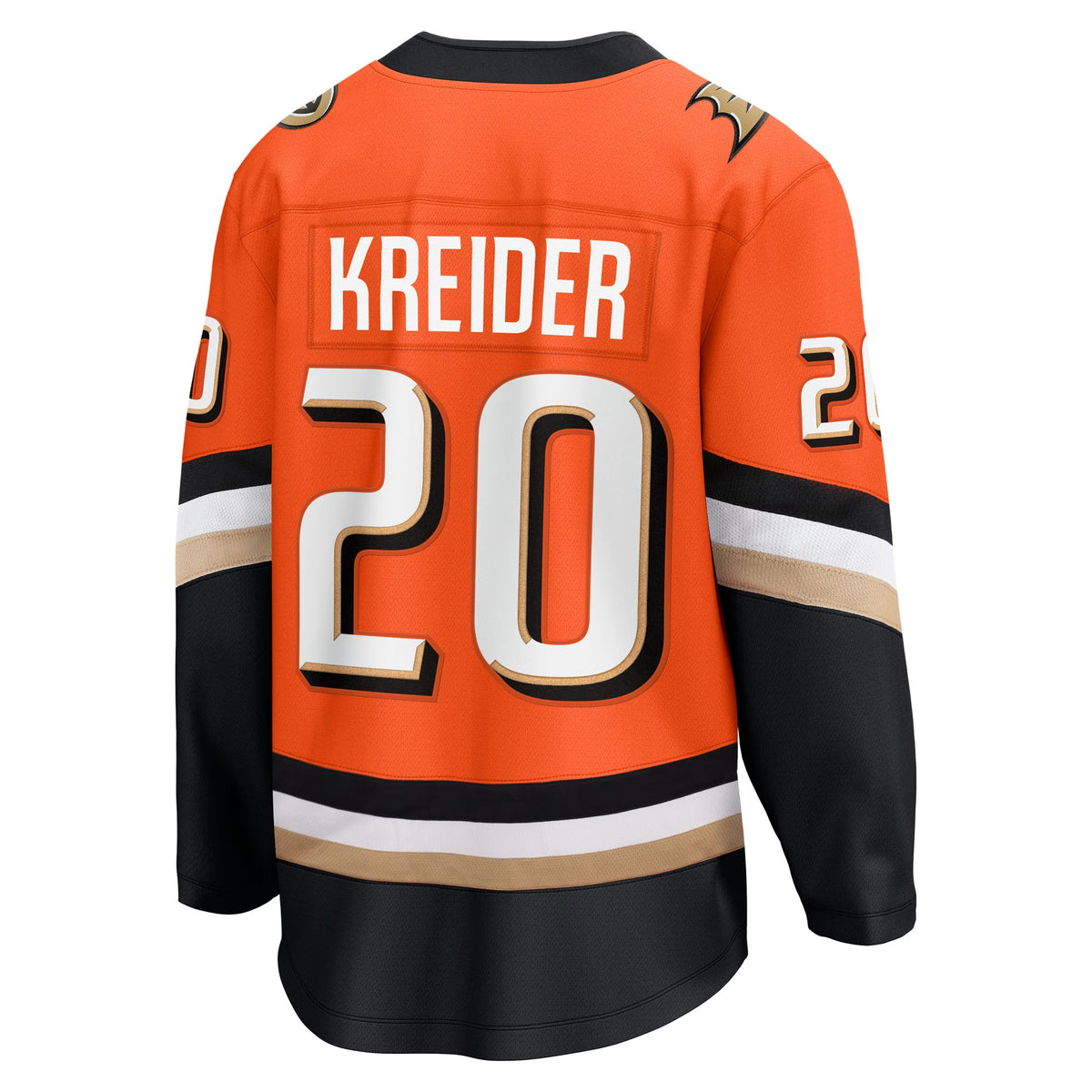 Men's Anaheim Ducks Chris Kreider Fanatics Orange Home Breakaway Jersey