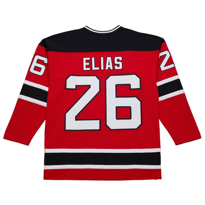 Men's New Jersey Devils Patrik Elias Red 1999-00 Power Play Jersey