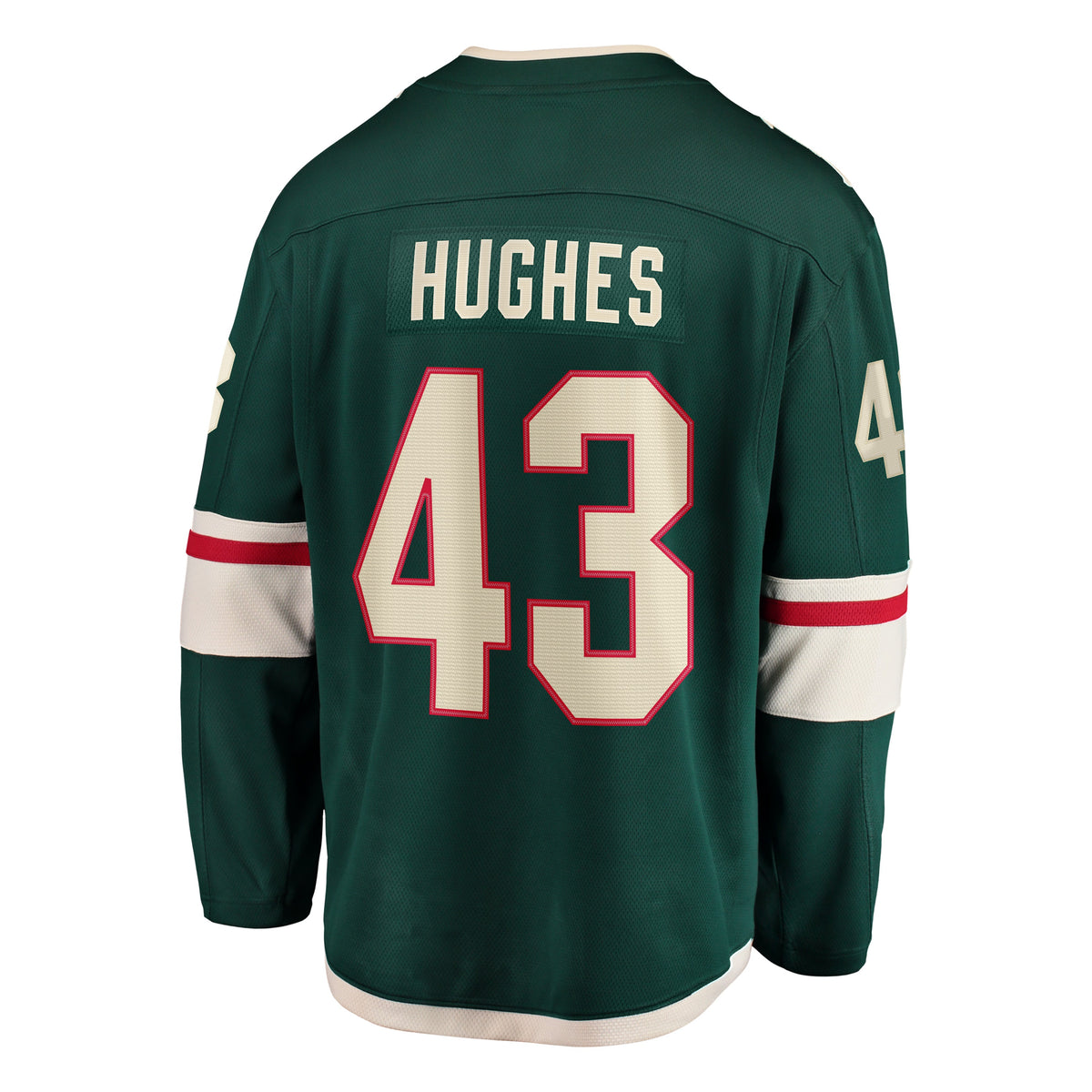 Men's Minnesota Wild Quinn Hughes Fanatics Green Home Breakaway Jersey