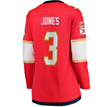 Women's Florida Panthers Seth Jones Fanatics Red Home Breakaway Player Jersey