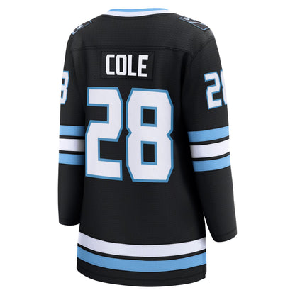 Women's Utah Mammoth Ian Cole Fanatics Black Home Breakaway Player Jersey