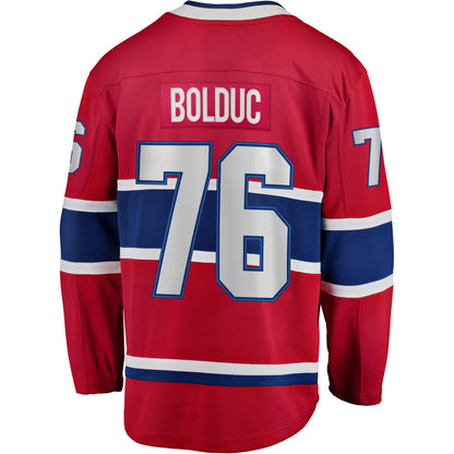 Men's Montreal Canadiens Zack Bolduc Fanatics Red Home Breakaway Jersey