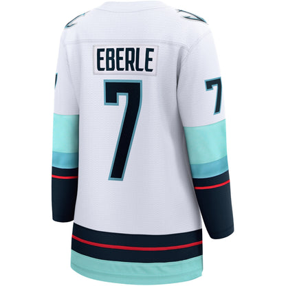 Women's Seattle Kraken Jordan Eberle Fanatics White Away Breakaway Jersey