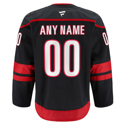 Men's Carolina Hurricanes Fanatics Black Home Authentic Pro Custom Jersey