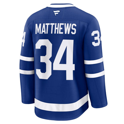 Men's Toronto Maple Leafs Auston Matthews Fanatics Blue Home Premium Jersey