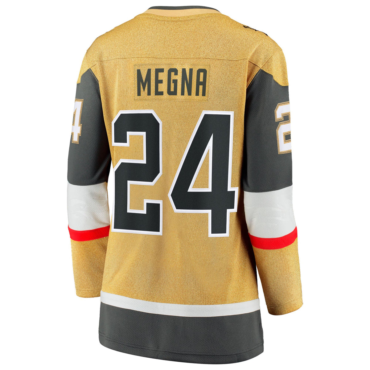 Women's Vegas Golden Knights Jaycob Megna Fanatics Gold Home Breakaway Jersey