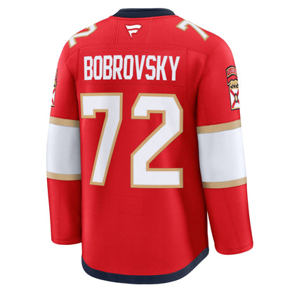 Men's Florida Panthers Sergei Bobrovsky Fanatics Red Premium Jersey