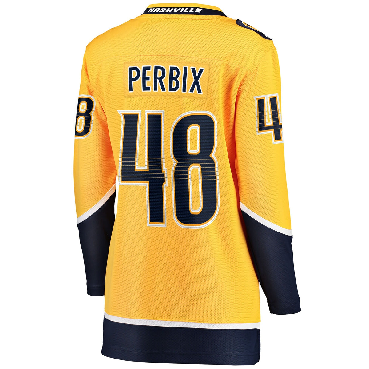 Women's Nashville Predators Nick Perbix Fanatics Gold Home Breakaway Jersey