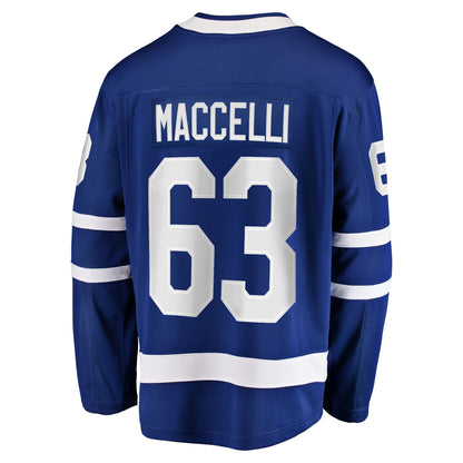 Men's Toronto Maple Leafs Matias Maccelli Fanatics Blue Home Breakaway Jersey